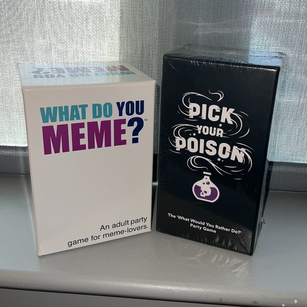 Card Games (What Do You Meme? & Pick Your Poison)